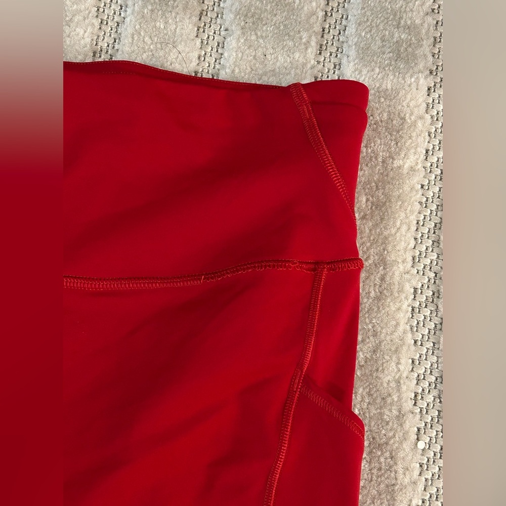 Lululemon Fast and Free High-Rise Tight 25” Pockets in Dark Red - Size 4 - Picture 6 of 13